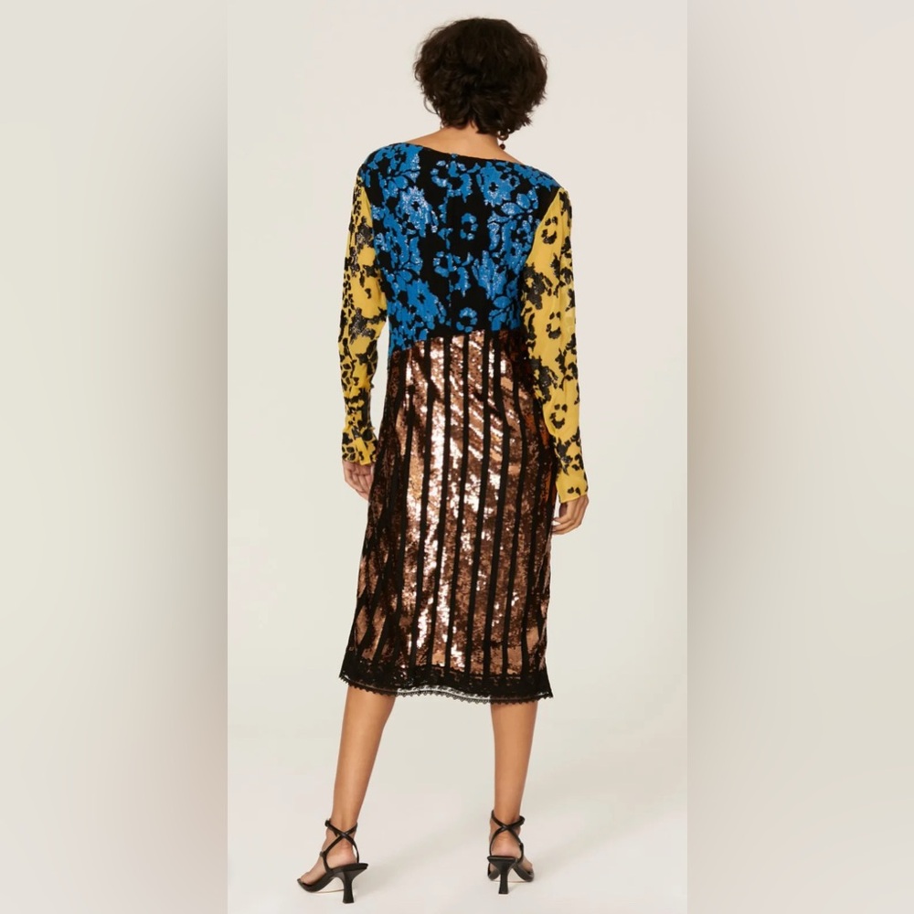 Rachel Comey Rare Decando Sequin Cocktail Midi Dress NWT Size 8 - Picture 3 of 6